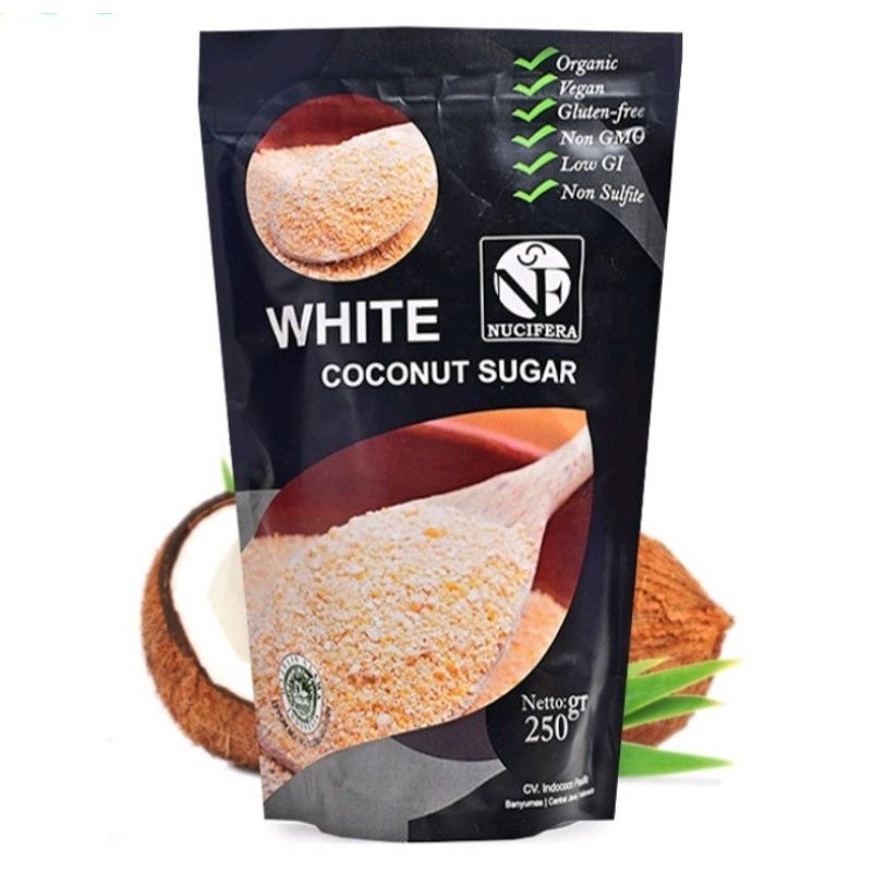 

NUCIFERA WHITE COCONUT SUGAR 250GR - GULA KELAPA ORGANIK PUTIH BALIKPAPAN