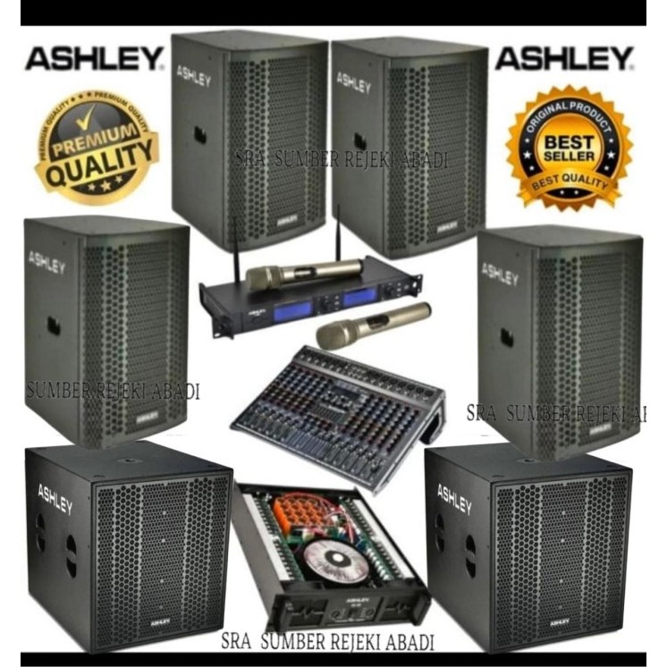 DISTRIBUTOR Paket Sound System Karaoke Speaker Pasif ASHLEY 15 Inch + Subwoofer Pasif ASHLEY 18 Inch