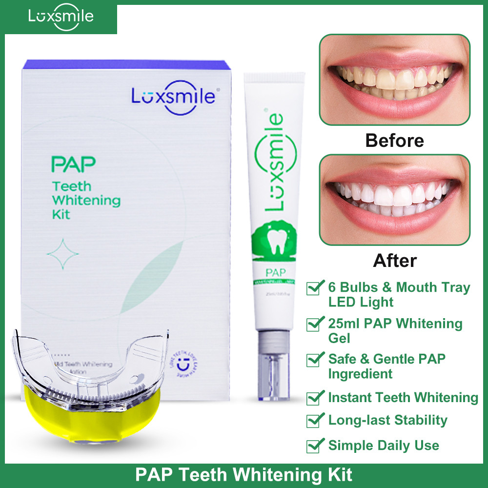 Dental Teeth Whitening Kit With Small Red And Blue LED Light Dental Teeth Whitening Kit Gel Teeth Wh