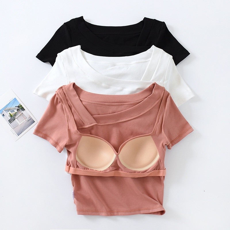 N029 baju bra high quality kaos wanita baju crop korea