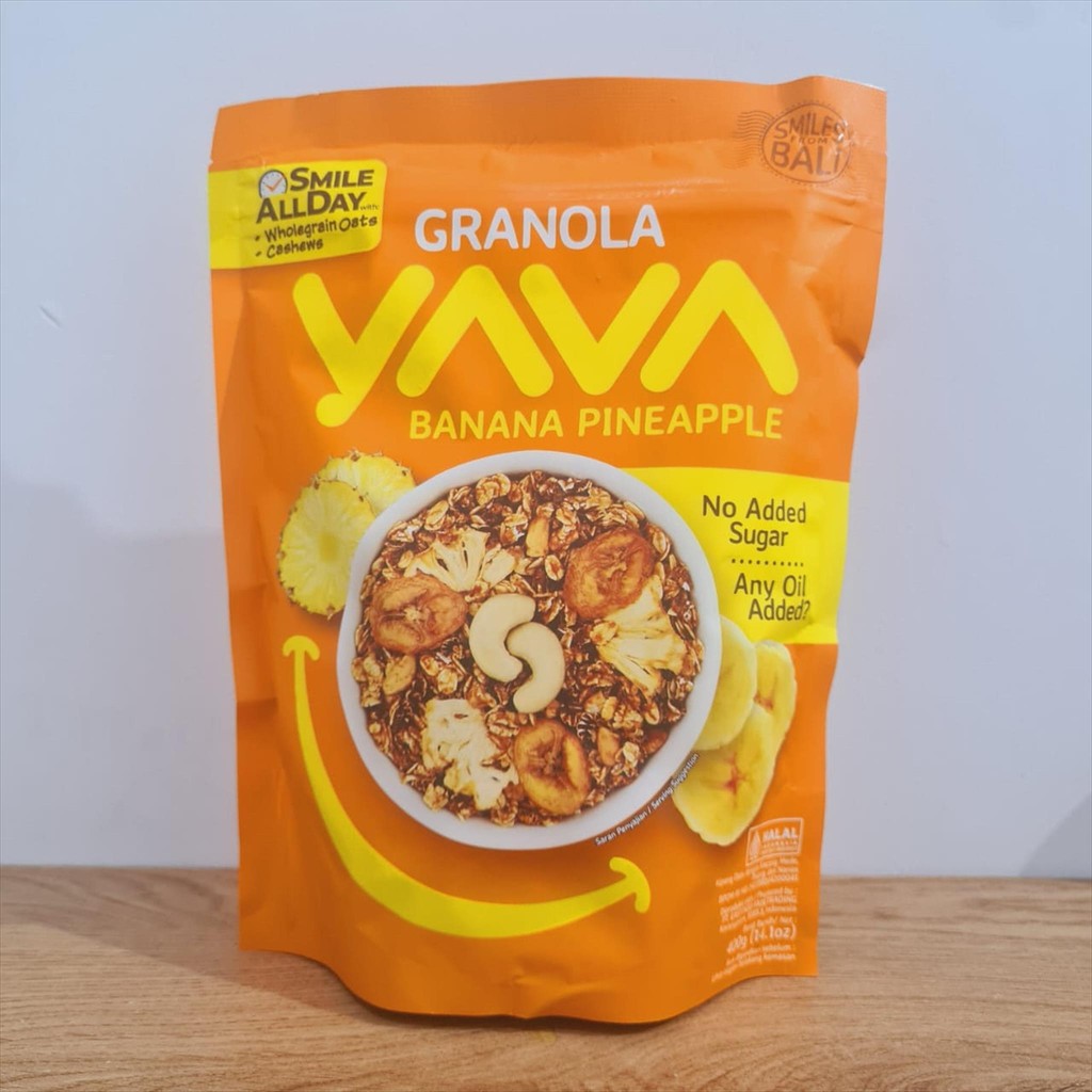 

YAVA - Granola Banana Pineapple 400g ( No Sugar Added / Tanpa Tambahan Gula )