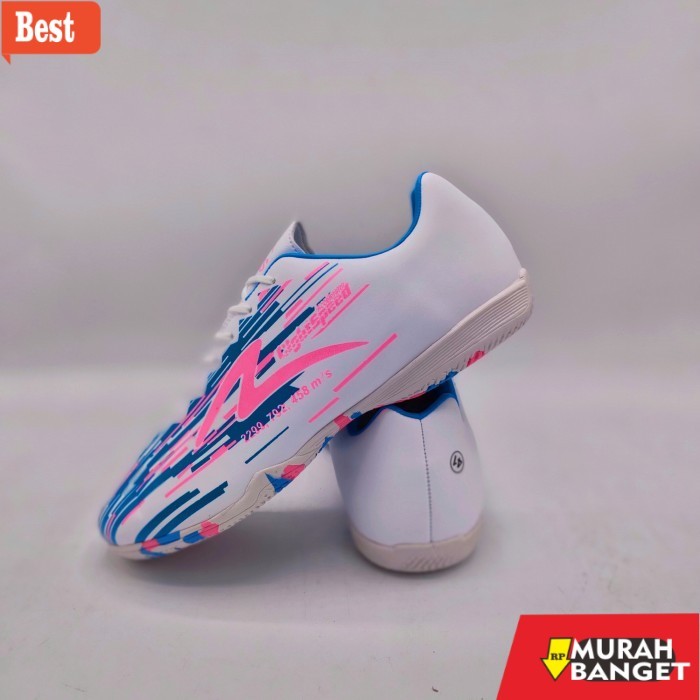 rekomendasi sepatu futsal Sepatu Futsal  Pria Anak Dewasa  Specs Putih biru - Putih, 39