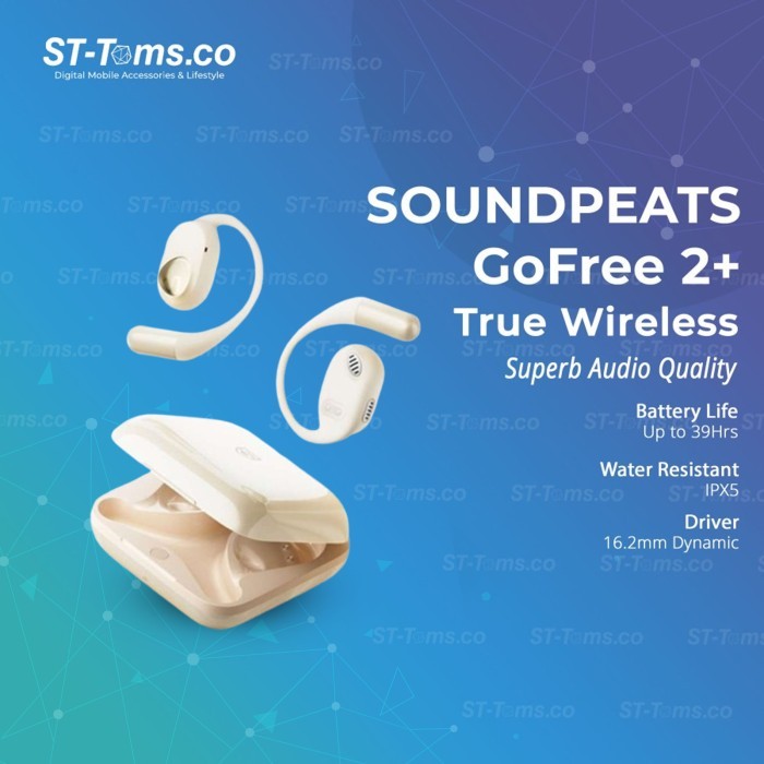 SoundPEATS GoFree 2+  GoFree 2 Plus Go Free 2+ True Wireless Open Ear Open-Ear Eauds TWS LDAC - Bee