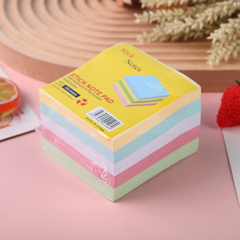 

BOBOMARTS STIKER MEMO KERTAS CATATAN 3" x 3" 400 LEMBAR MIX STICKY NOTE MEMO TEMPEL STICKY NOTESMURAH