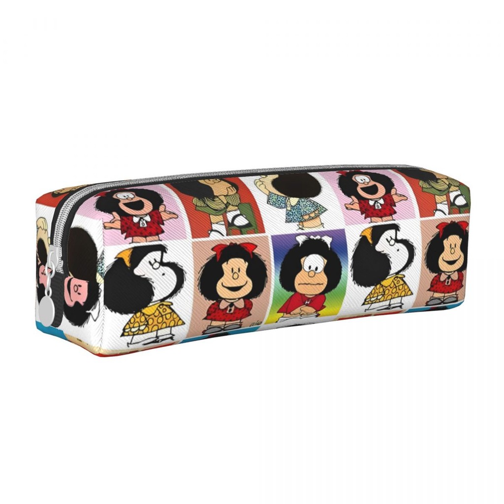 

Mafalda Anime Cartoon Pencil Case New Pen Box Bag for Student Big Capacity Students School Gifts Pencilcases