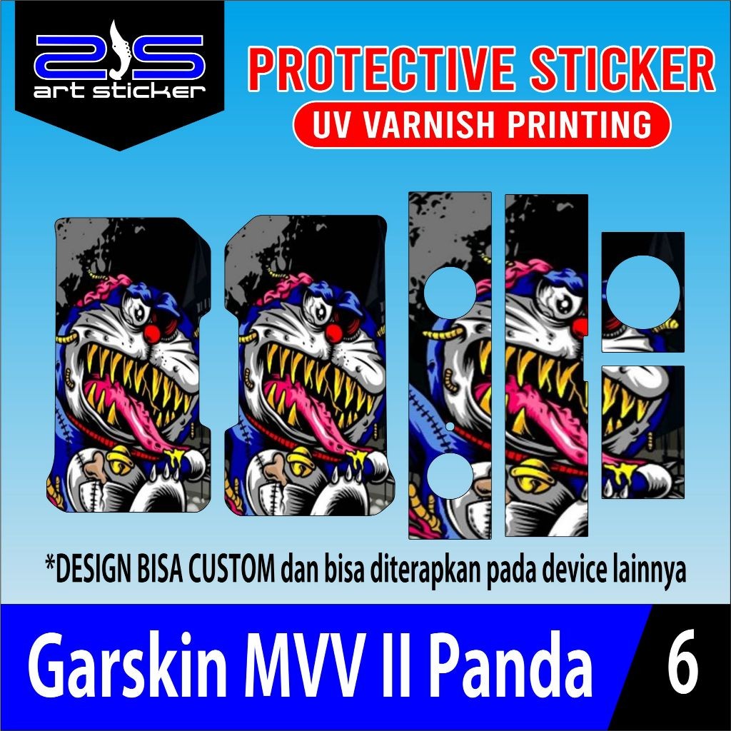 

Stiker MVV 2Zombie Doraemon UV Varnish Printing garskin premium