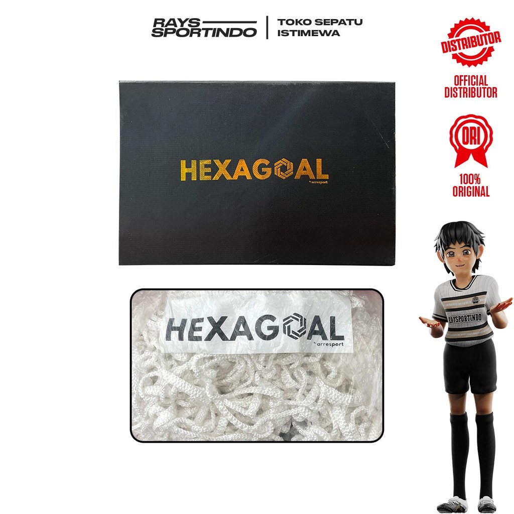 JARING GAWANG SEPAK BOLA DAN FUTSAL HEXAGOAL