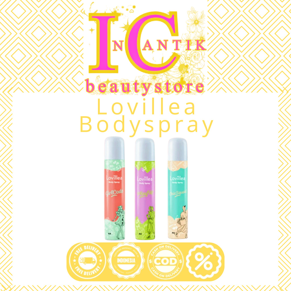 ❣️In.cantik❣️LOVILLEA Body Spray 100ml | Girlcode | Playup | Chicsquad | Parfum Cologne Body Spray C