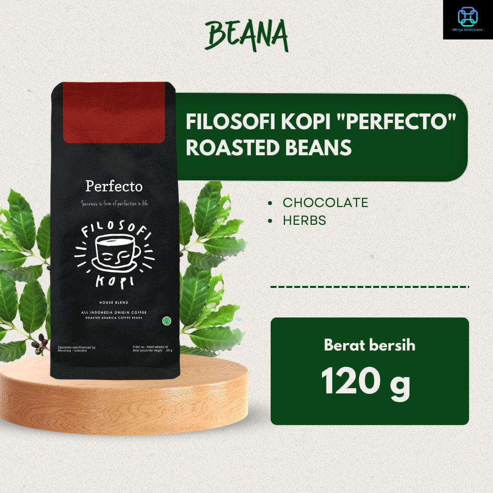 

Perfecto Arabica Coffee Roasted Beans| Filosofi Kopi Blend Arabica 120gr - Beana Roastery Semarang