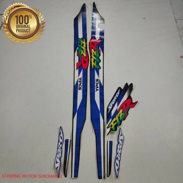 (ORI) striping yamaha fizr fiz r 1995 1996 sporty hitam kualitas original