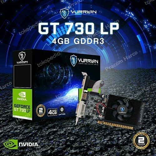VGA VURRION GT 730 4GB DDR3 128Bit GAMING VGA ORI - DDR3