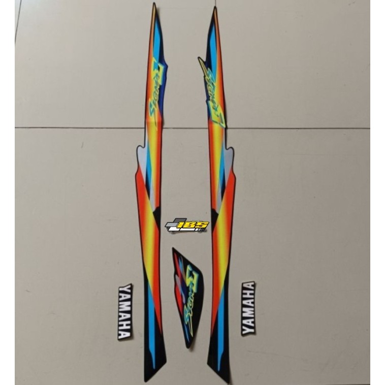 STRIPING SIGMA E 2001 HITAM BIRU YAMAHA POLET