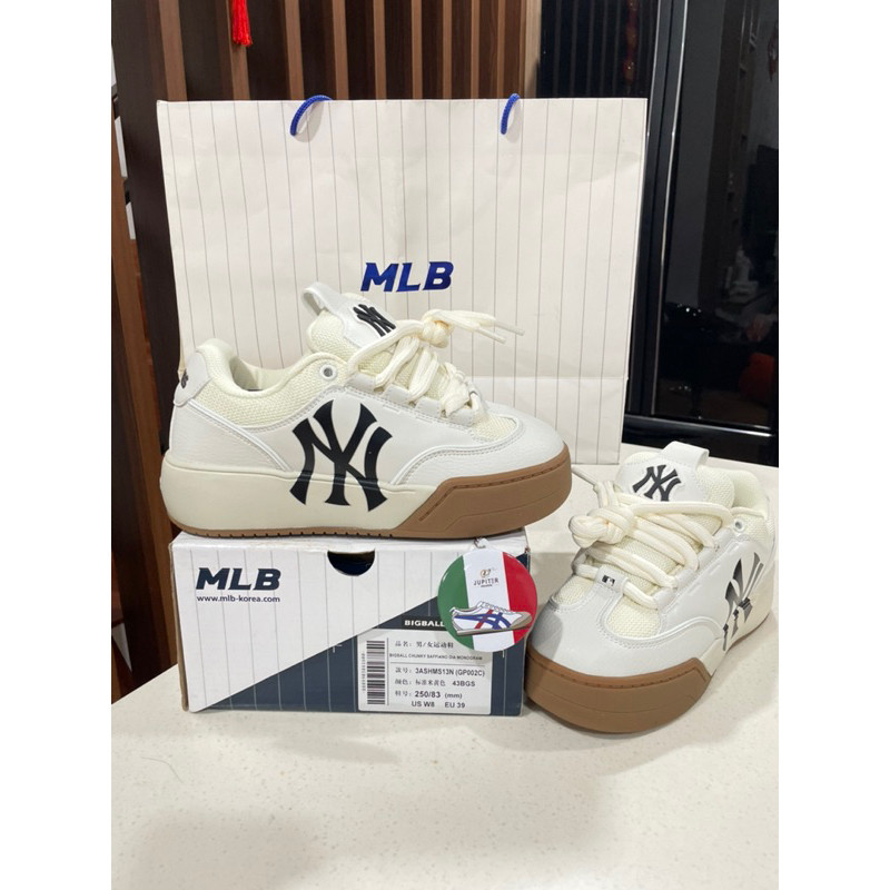 Sepatu MLB Chunky Wide New York Yankees Sneaker