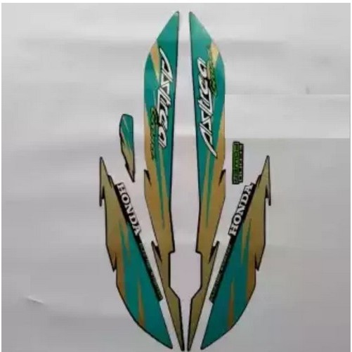 STIKER STIKER STRIPING LIS STANDAR ORI HONDA ASTREA GRAND TOSKA GOLD LIMITED
