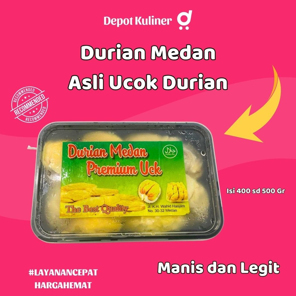 

Ucok Durian Asli Medan Durian Kupas Ucok 400 Gr