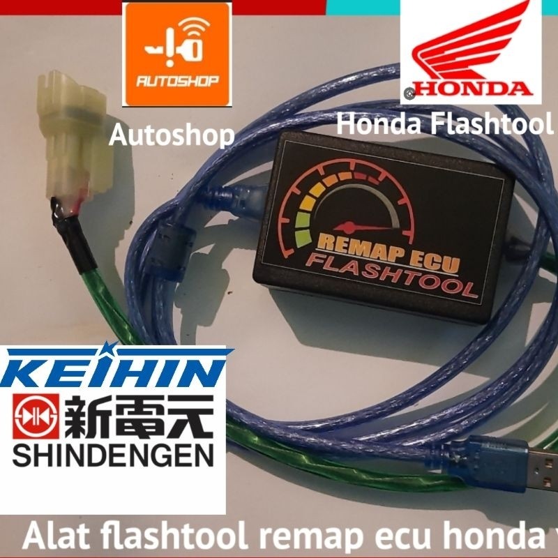 Paket alat remap modul hardware sofwer software remap ecu honda shindengen keihin autoshop black hon