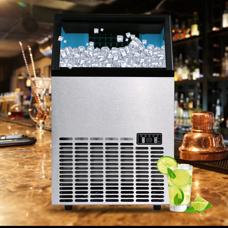 New Portable Automatic Ice Cube Maker Machine Commercial Industrial Square Ice Block Making Machine 