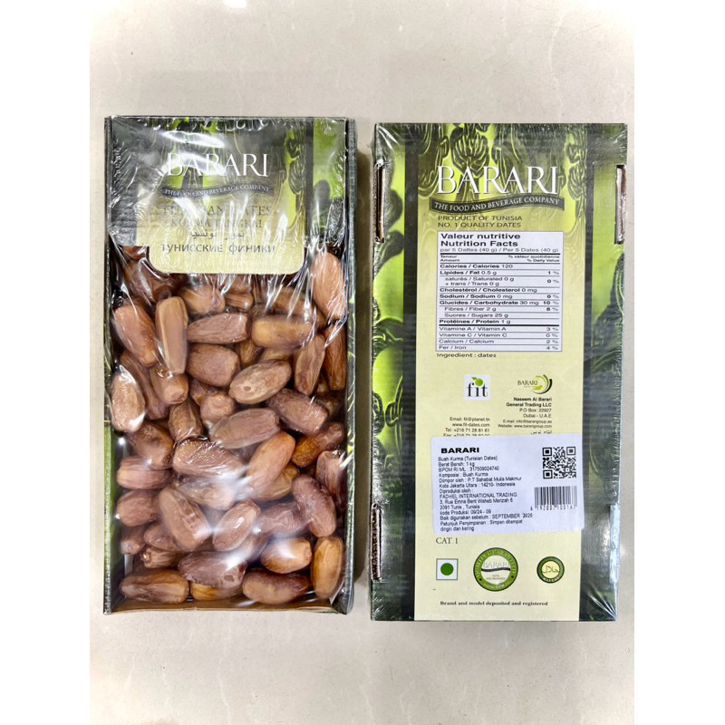 

Kurma Tunisia Non Tangkai Barari 1kg