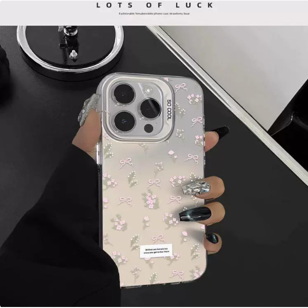 【Suka-Suka】case bunga Lukisan bunga Case Aesthetic Compatible For IPhone 11 13 14 12 15 Pro Max 15 7