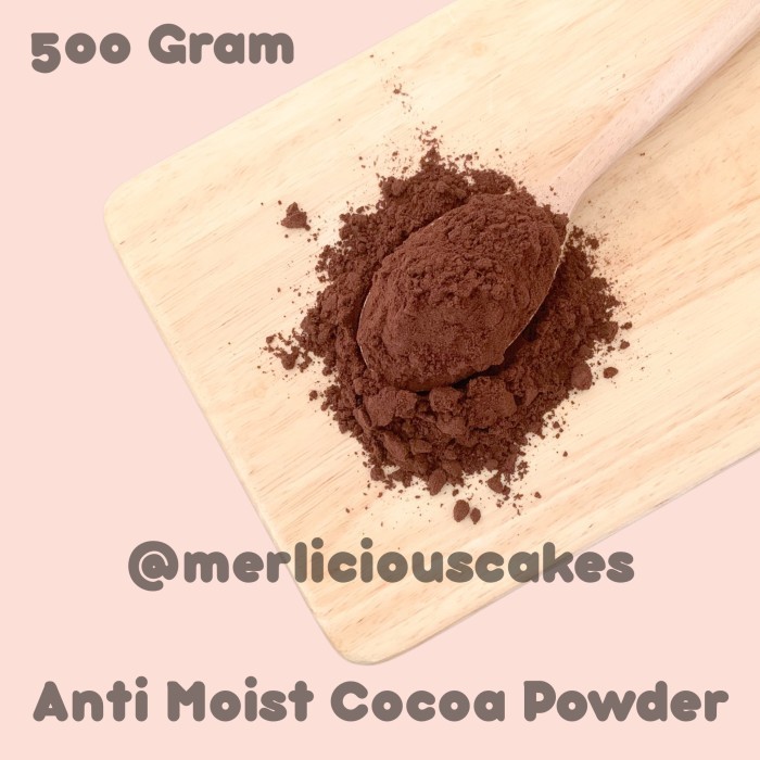 

500 Gram Anti Moist Cocoa Powder Coklat Bubuk Anti Lembab Tiramisu Dusting