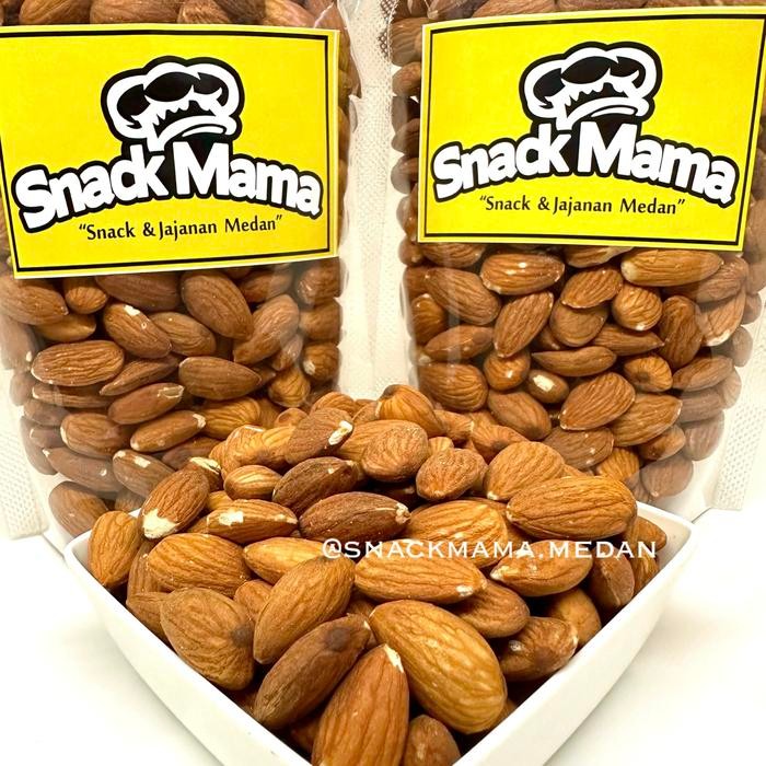 

KACANG ALMOND PANGGANG ROASTED GRADE A PREMIUM | SNACKMAMA - 250GR