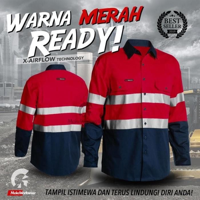 WEARPACK SAFETY BAJU KERJA LAPANGAN PRIA KEREN ORIGINAL MOKOWORKWEAR Bordir Seragam - S
