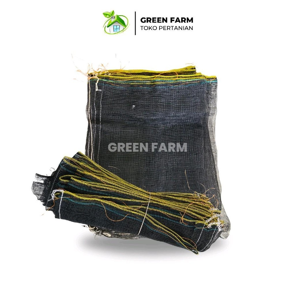 10 Karung Hitam Baru Plus Tali Bungkus Buah Klengkeng Matoa Cover Buah Bungkus Klengkeng