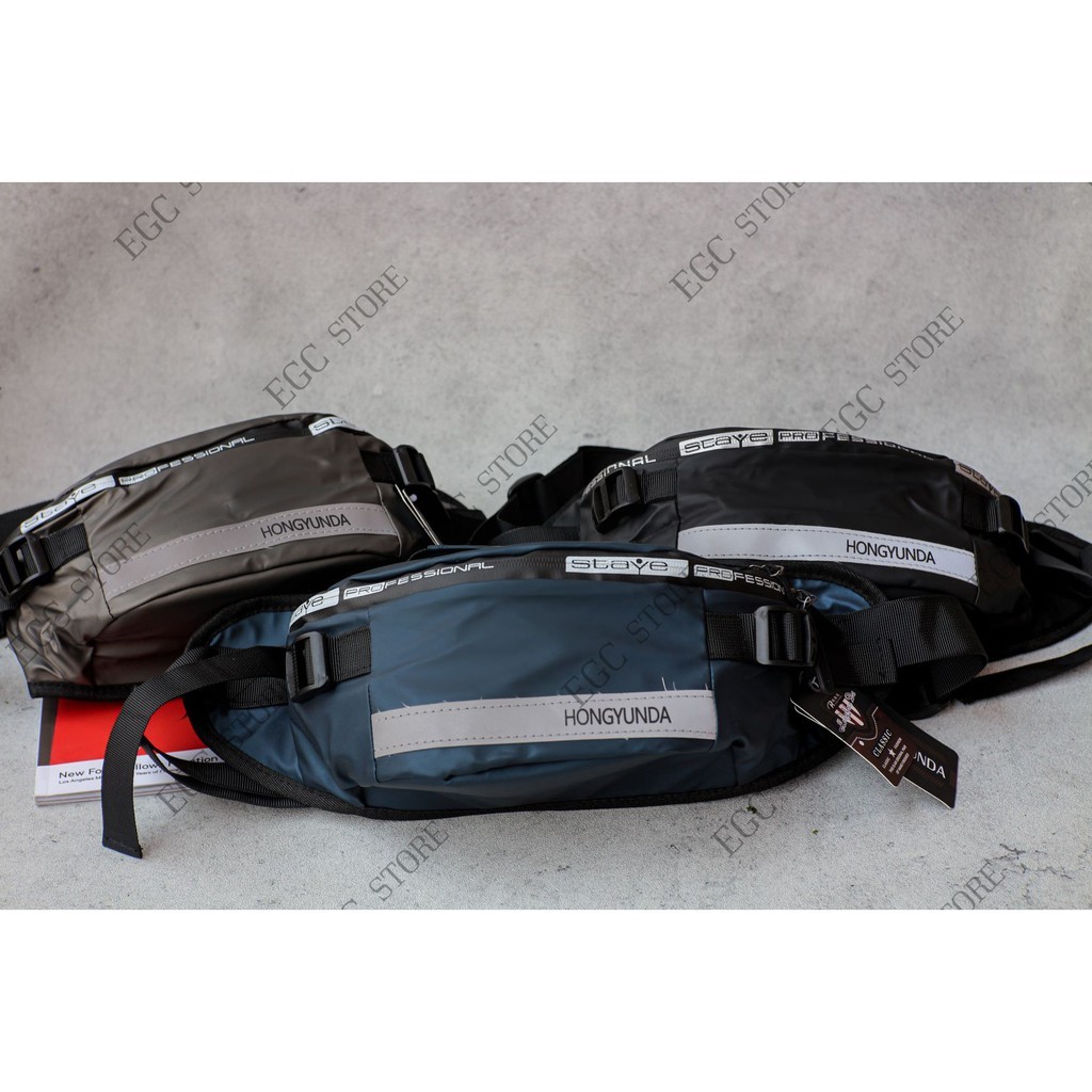 JAMIN MURAH Tas Slempang Waist Bag Ori Pria Laki Cowo Cowok Impor Anti Air Mirip Jinpaidi Hongyunda 