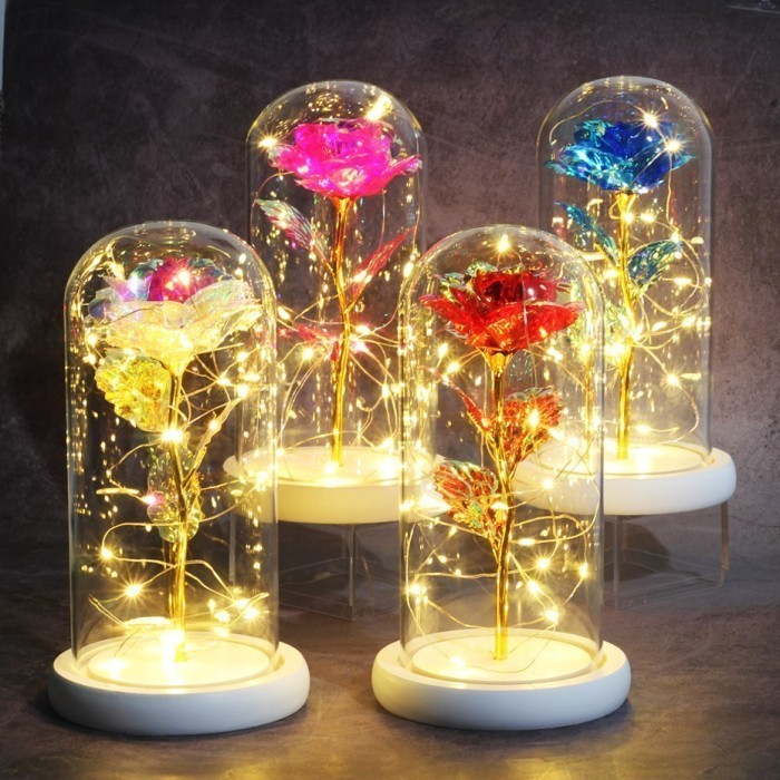 

Kado Pernikahan Hampers Bunga Mawar Lampu LED Dekorasi Hias Kamar Lampu Tidur - Beragam Warna - SMD