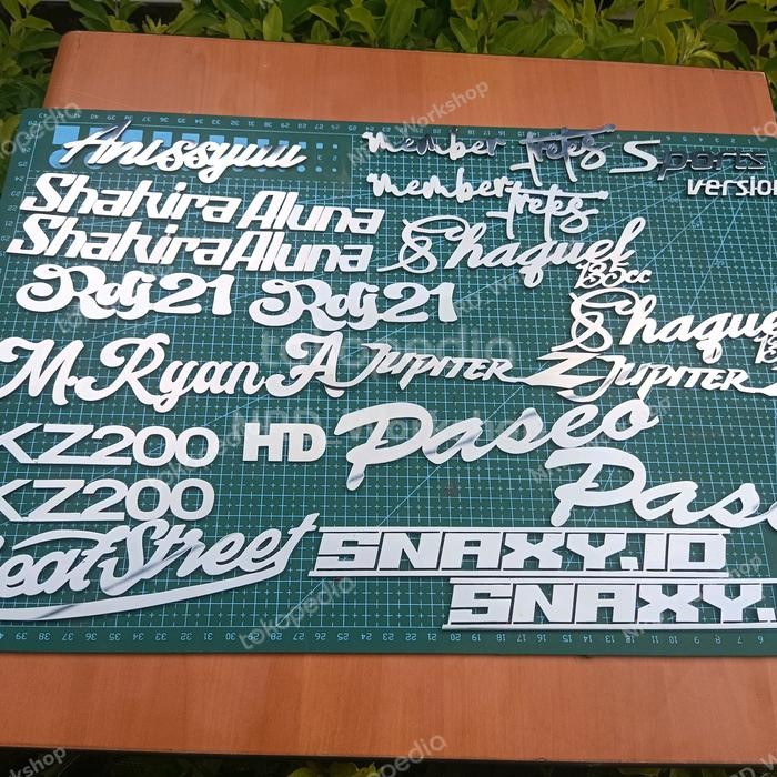 MUMPUNG PROMO Emblem motor mobil timbul custom stainlessTERLARIS