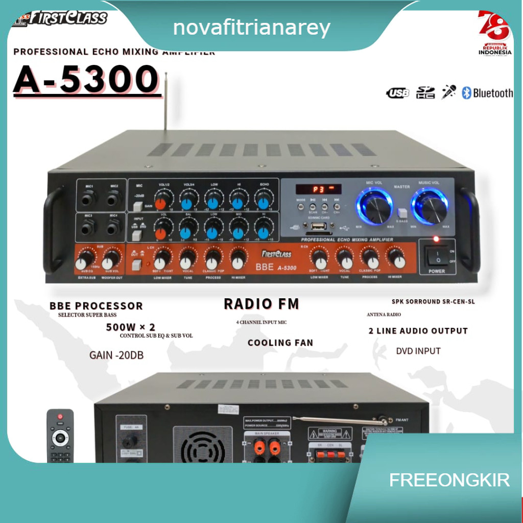 AMPLIFIER FIRSTCLASS FC A5300 BLUETOOTH FCA5300 F CA5300 FCA 5300