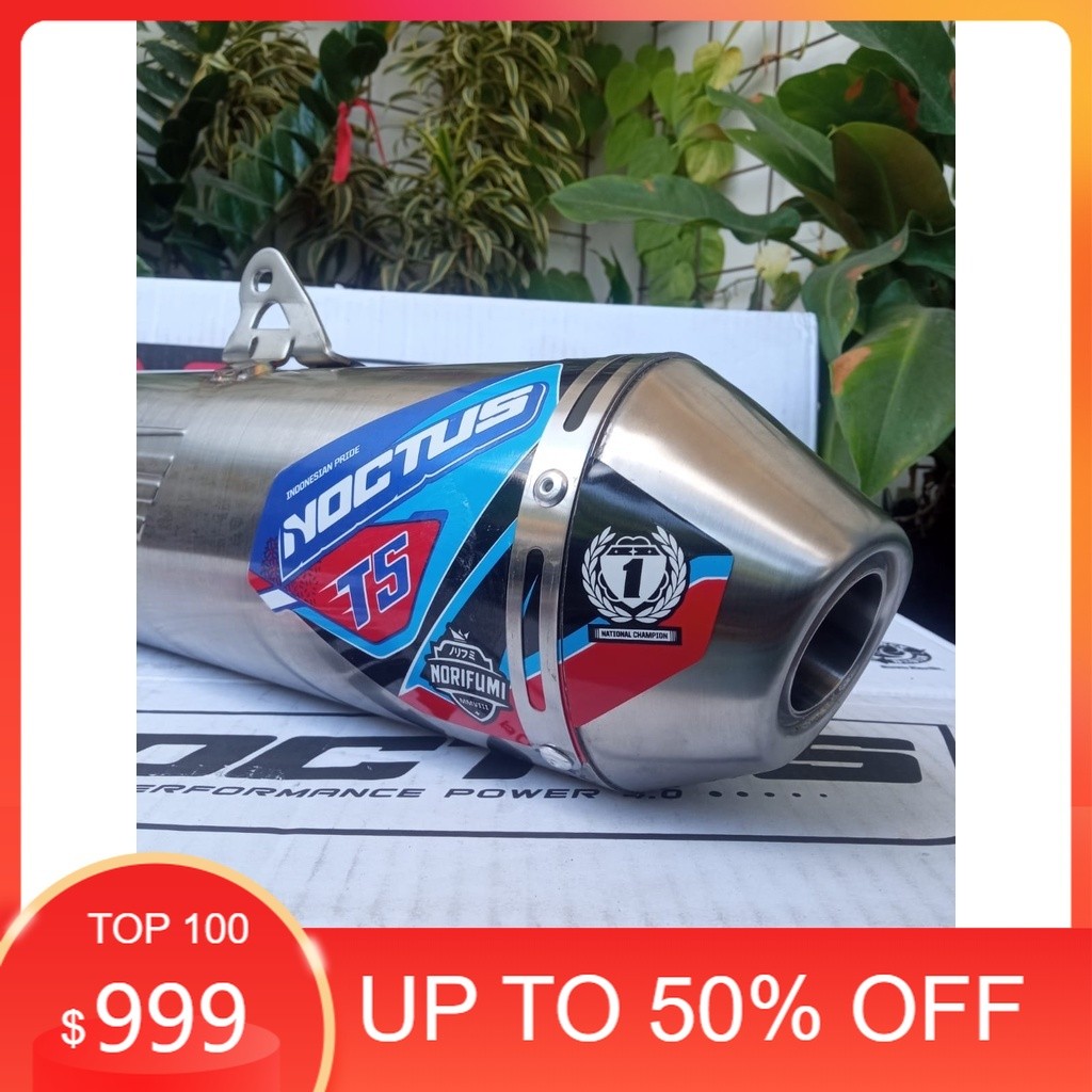 KNALPOT NOCTUS T5 KLX DTRACKER CRF WR ORI 100% BISA SCAN BARCODE - KNALPOT NORIFUMI NOCTUS T5 BORE U
