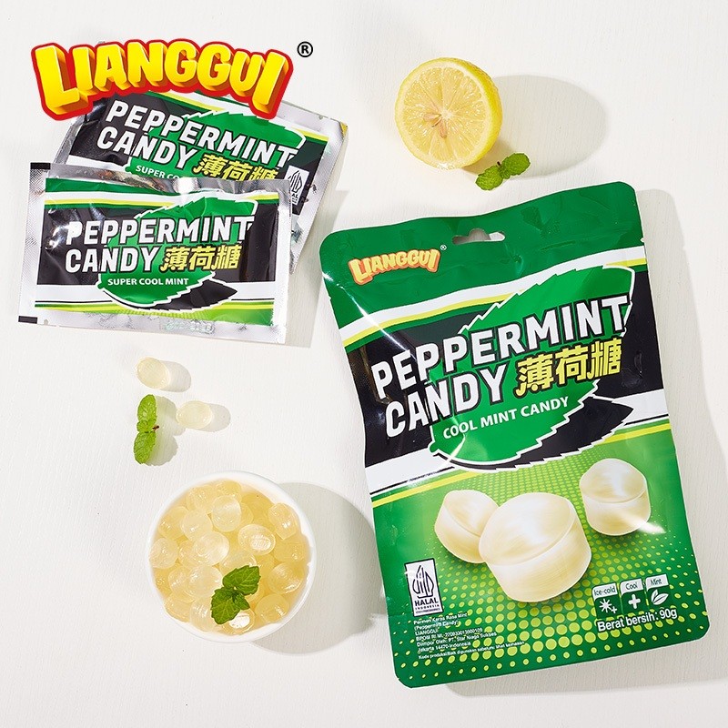 

Lianggui - PermenPeppermint Candy / Permen Segar Varian Mint / Cemilan Anak Anak