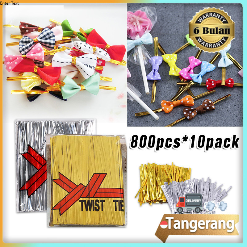 

10pack 8000pcs Twist Tie / Tali Pita Kawat Souvenir / Tali Kawat Pita Panjang 10cm