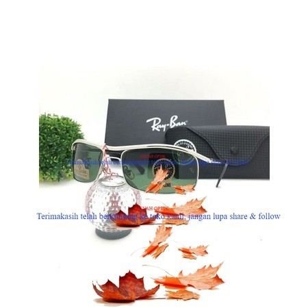 Diskon - Kacamata Rayban 3339 Lensa Kaca Sunglasses Pria - lis gold