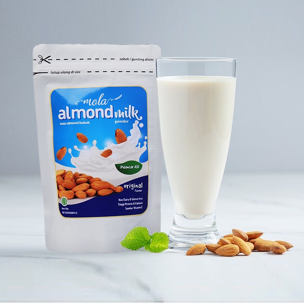 

Mola Susu Almond Bubuk / Almond Milk 150 gram (Bisa Untuk ASI Booster Juga) - ARBON