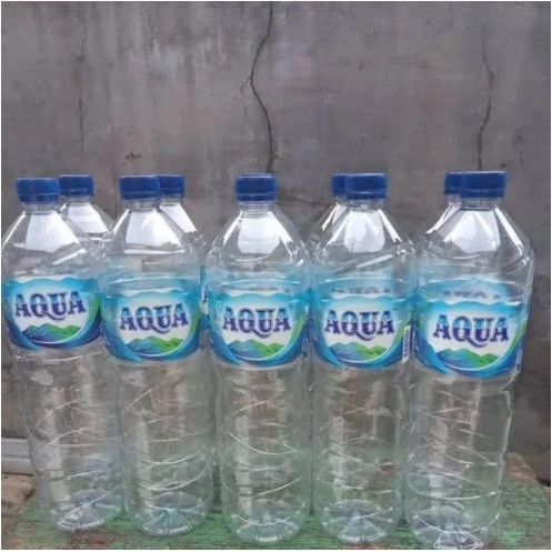 12 Pcs Botol Aqua Bekas Mineral 1500 ml Random Alfa Le Minerale Amidis Prima Nestle Aquvivo Vit Oasi