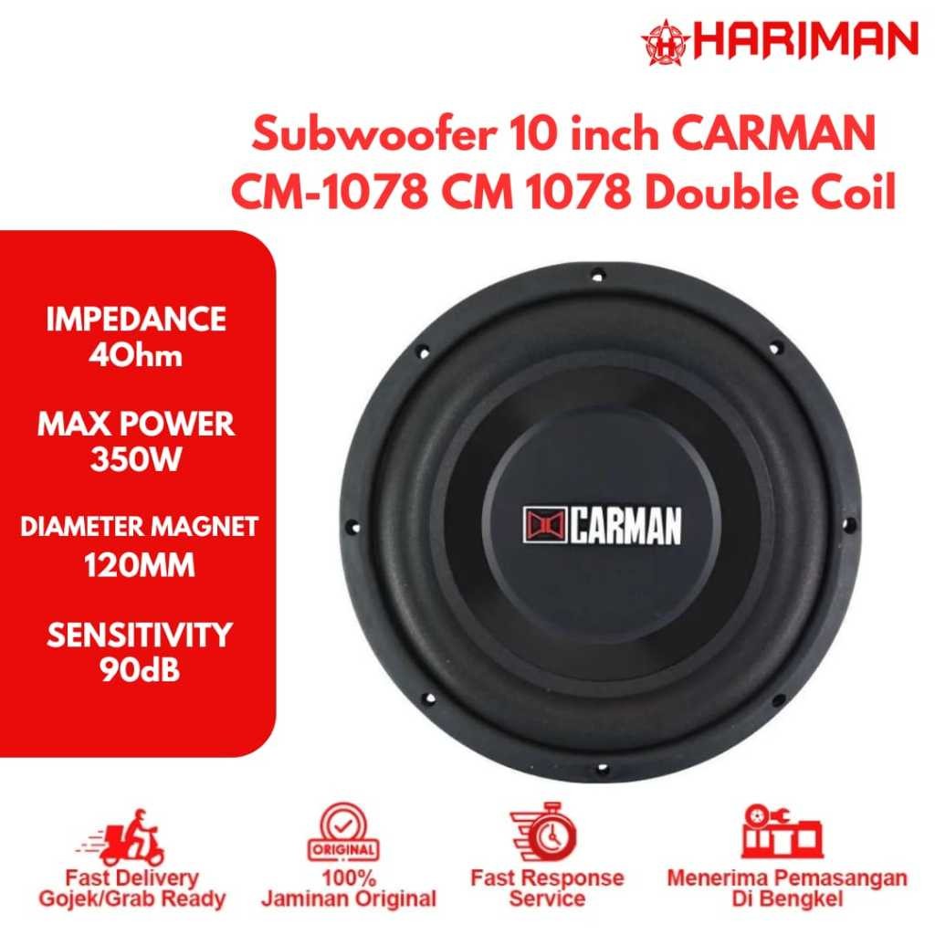 SUBWOOFER 10 INCH CARMAN - 1078