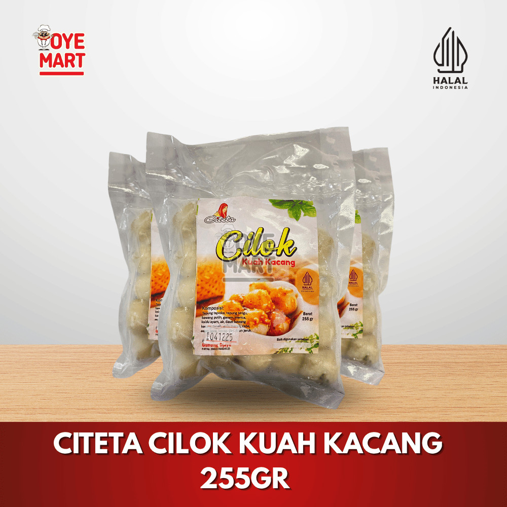 

CITETA CILOK KUAH KACANG 255GR CILOK BUMBU KACANG HALAL