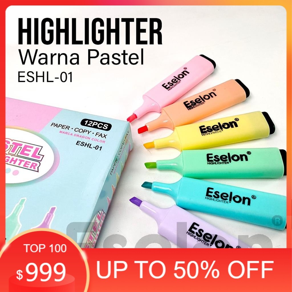 

12pcs Stabilo pastel / Highlighter / Stabilo Eselon ESHL-01