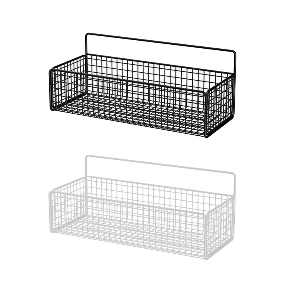 

Wall Hanging Baskets Iron Farmhouse Food Storage Wire Storage Basket for Dormitory Countertop Pantry Bathroom Living Room