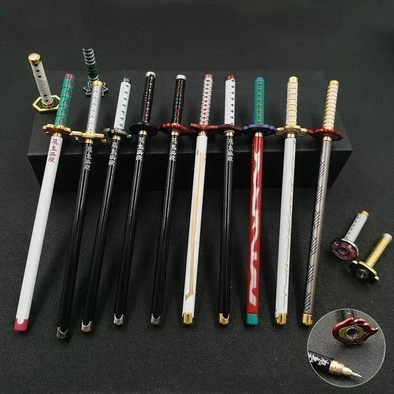 

Demon Slayer New Styles Anime Model Gel Pen 0.5mm Black Refill with Pen Rack Cosplay Prop Kid Student Gift Slayer Weapon Sword