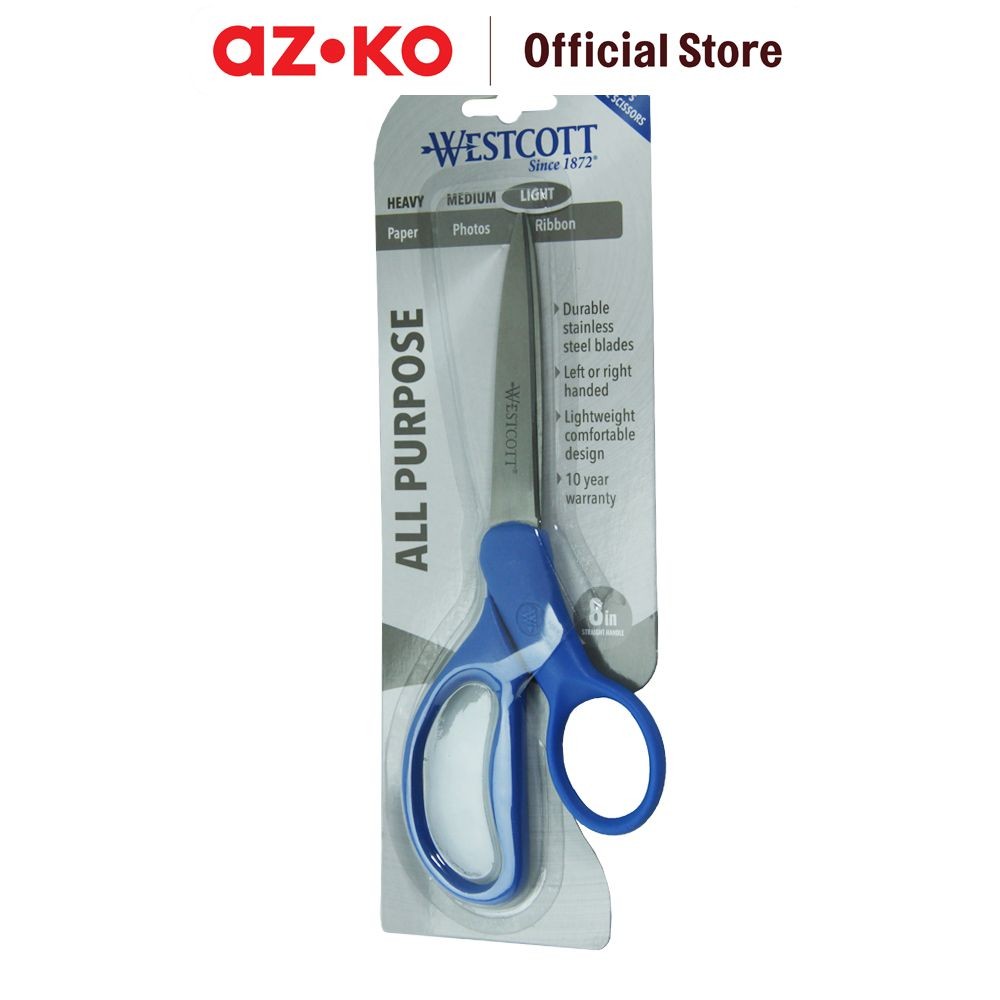 

AZKO Westcott 20.3 cm Gunting Serbaguna Multipurpose Scissors Stainless Steel Alat Pemotong Peralatan Atk Crafting Tools Kerajinan Tangan
