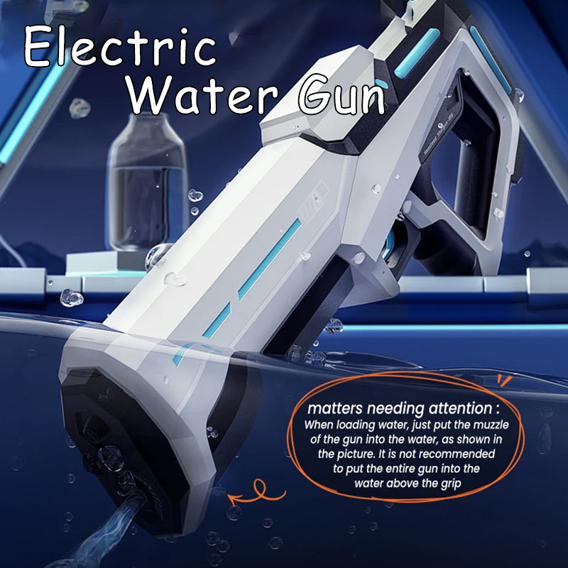 Electric continuous water gun for children's toys, automatic water absorption, strong water spray, h