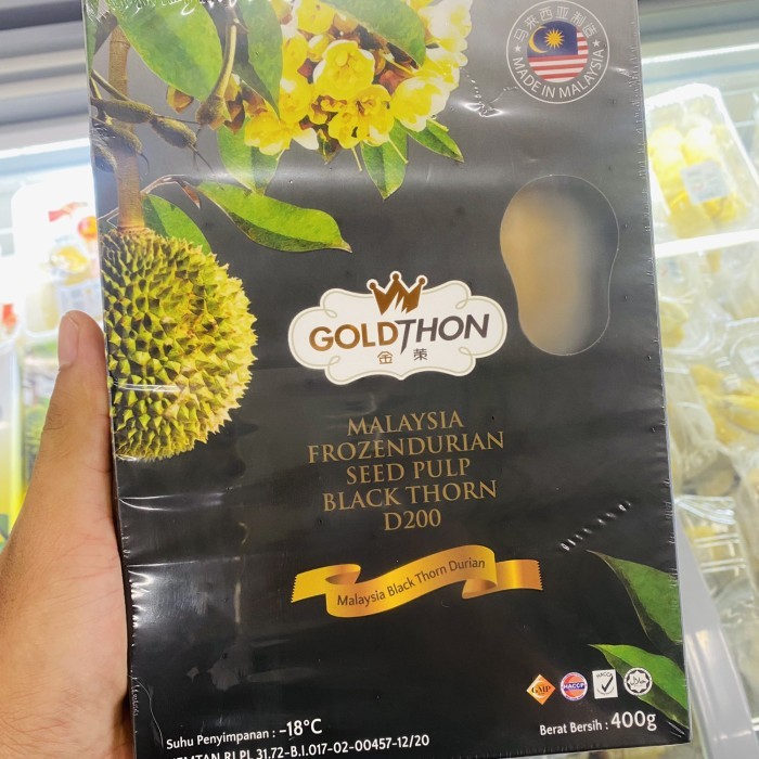 

Durian Black thorn malasia pack | Durian super enak Black thorn 400g