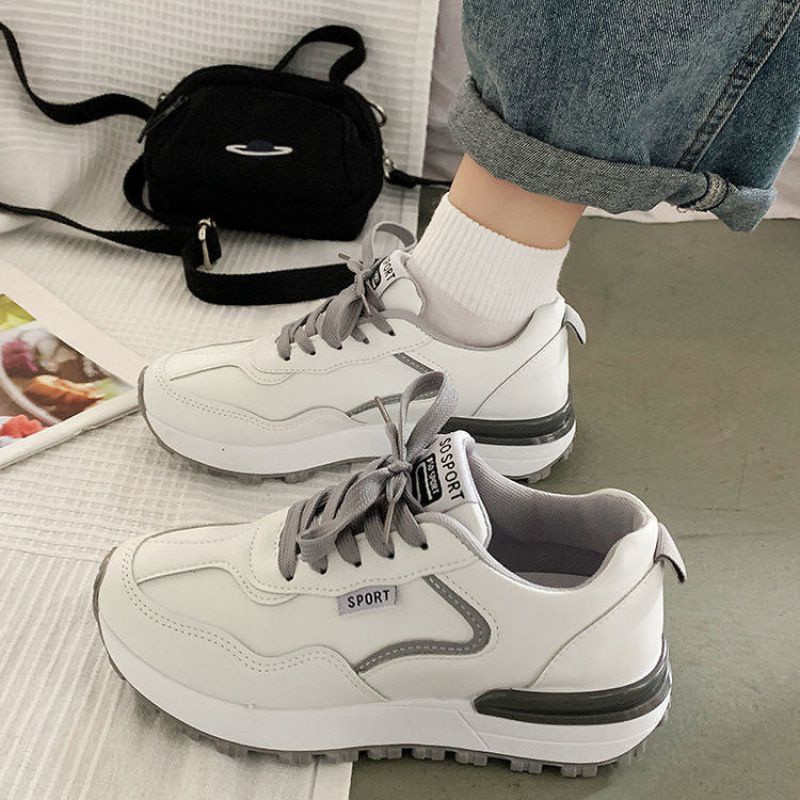 Sepatu Wanita Sneakers Ootd Terbaru Korea Style Sepatu Putih Wanita 017