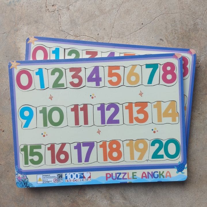 HAULA TOYS || puzzle angka, puzzle angka stiker, bermain mengenal angka, bermain puzzle angka