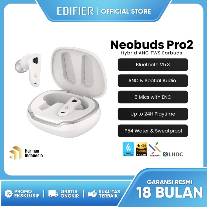 Edifier Neobuds Pro 2 True wireless Noice Cancellation in-Ear - Putih