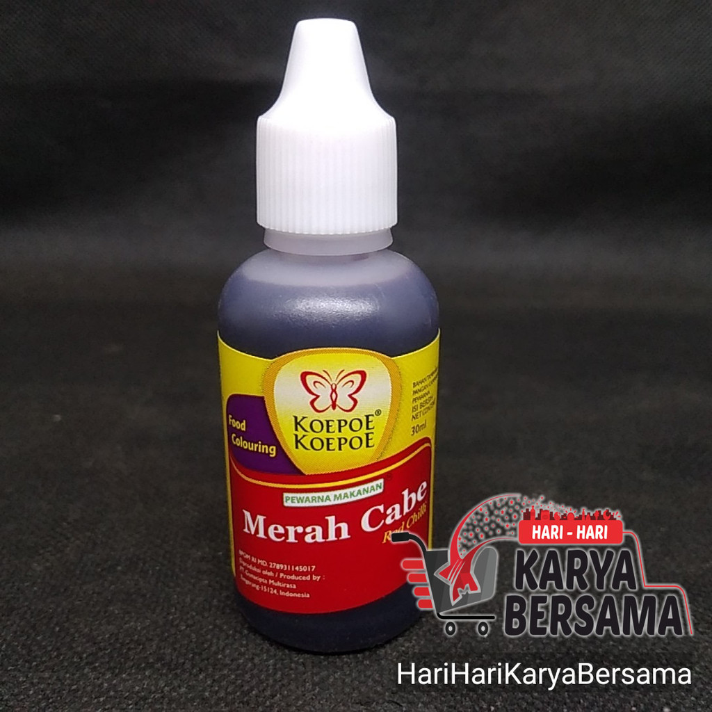 

KOEPOE KOEPOE PEWARNA MAKANAN MERAH CABE RED CHILI 30ML
