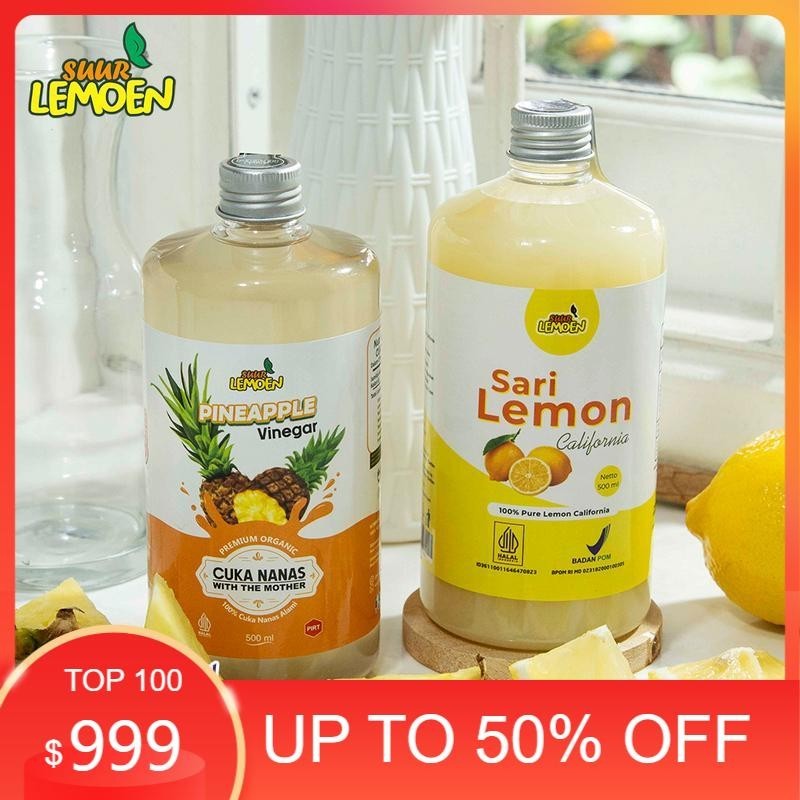 

NORKID HEALTH & BEAUTY Sari Lemon 500 ml dan Cuka Nanas With Mother 500 ml